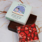 Zu Weihnachten viel Freude und Liebe - Schokolade mit Erdbeeren
