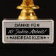 Für Jahre Arbeit - Statuette