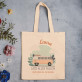 Lass alles fallen - Baumwolltasche mit Aufdruck