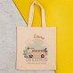 Lass alles fallen - Baumwolltasche mit Aufdruck