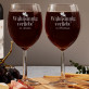 Wahnsinnig verliebt - Weinkaraffe und zwei Weingläser - Set mit Gravur