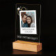 Foto unterschrift hochzeit - Druck auf Acrylglas mit LED Beleuchtung