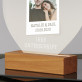 Foto unterschrift hochzeit - Druck auf Acrylglas Herz led