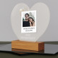 Foto unterschrift hochzeit - Druck auf Acrylglas Herz led