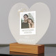Foto unterschrift hochzeit - Druck auf Acrylglas Herz led