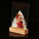 Foto Weihnachtsbaum - Druck auf Acrylglas mit LED Beleuchtung