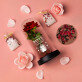 Geschenkset Für die Freundin 2 mit Ewiger Rose, Schokolade und Badesalz