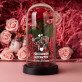 Geschenkset Für die Freundin zum Valentinstag mit Ewiger Rose, Schokolade und Badesalz