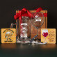 Geschenkset für Mama und Papa mit Weinglas und Bierkrug Geschenkset für Mama und Papa mit Weinglas und Bierkrug