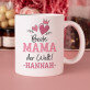 Set mit Tasse, Tee und Süßigkeiten für Mama