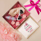 Geschenkset für Mama mit Satinbademantel und Brille