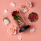 Geschenkset Für die Verlobte 2 mit Ewiger Rose, Schokolade und Badesalz