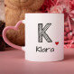 Set mit Tasse, Teddybär und Süßigkeiten für sie