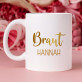 Geschenkset für die Braut mit Tasse und Satin-Haarband
