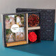 Geschenkset für Paare mit Druck auf Acrylglas und Schokolade