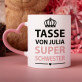 Set mit Tasse, Teddybär und Süßigkeiten für die Schwester 2