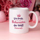 Tasse und Rosen-Spa-Set für die Schwester