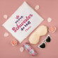 Geschenkset für meine Schwester mit Satinbademantel und Brille