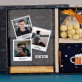 Geschenkset für Ihren Sohn mit Druck auf Acrylglas und Haselnüssen in weißer Schokolade