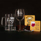 Geschenkset für Verliebte 2 mit Weinglas und Bierkrug