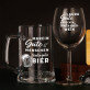 Geschenkset für Freunde 2 mit Weinglas und Bierkrug