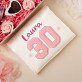 Geschenkset zum 30. Geburtstag mit Satinbademantel und Brille