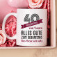 Tasse und Rosen-Spa-Set zum 40 Geburtstag