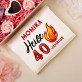 Geschenkset für Damen mit Satinbademantel und Brille