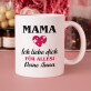 Set mit Tasse, Tee und Süßigkeiten Muttertag