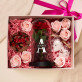 Geschenkset Zum Namenstag mit Ewiger Rose, Schokolade und Badesalz