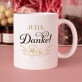 Set mit Tasse, Tee und Süßigkeiten zum Dank