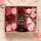 Geschenkset zum Dank mit Ewiger Rose, Schokolade und Badesalz