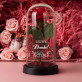 Geschenkset zum Dank mit Ewiger Rose, Schokolade und Badesalz