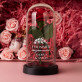 Geschenkset Zum Jahrestag, für Sie mit Ewiger Rose, Schokolade und Badesalz