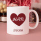 Set mit Tasse, Tee und Süßigkeiten Zum Jahrestag