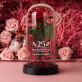 Geschenkset Zum Jahrestag mit Ewiger Rose, Schokolade und Badesalz