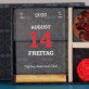 Geschenkset zum Jahrestag mit Druck auf Acrylglas und Schokolade
