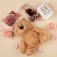 Set mit Tasse, Teddybär und Süßigkeiten Zum Geburtstag
