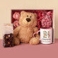 Set mit Tasse, Teddybär und Süßigkeiten Zum Geburtstag