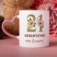 Set mit Tasse, Teddybär und Süßigkeiten Zum Geburtstag