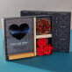 Geschenkset zum Valentinstag 2 mit Druck auf Acrylglas und Schokolade