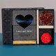 Geschenkset zum Valentinstag 2 mit Druck auf Acrylglas und Schokolade