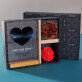 Geschenkset zum Valentinstag 2 mit Druck auf Acrylglas und Schokolade