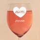 Set mit einem Glas und einer Augenbinde Zum Valentinstag