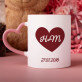 Set mit Tasse, Teddybär und Süßigkeiten Zum Valentinstag