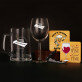 Geschenkset Eigenes Projekt mit Weinglas und Bierkrug