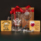 Geschenkset Geburtstag mit Weinglas und Bierkrug