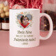 Set mit Tasse, Tee und Süßigkeiten Anfrage zur Patenschaft mit Foto Set mit Tasse, Tee und Süßigkeiten Anfrage zur Patenschaft mit Foto