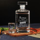 Leben ohne alkohol - Karaffe und Schnapsgläser - Set mit Gravur