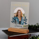 Goldene Frau - Druck auf Acrylglas
